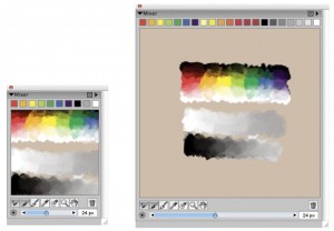 The Mixing Feature on Corel Painter 11 (a virtual palette knife!)