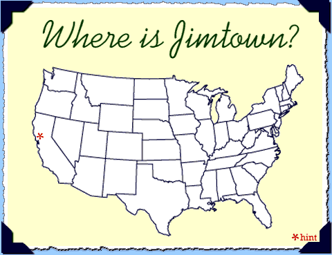 Where's Jimtown? [GIF map of US, ~20K]