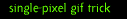 Single-pixel GIF
